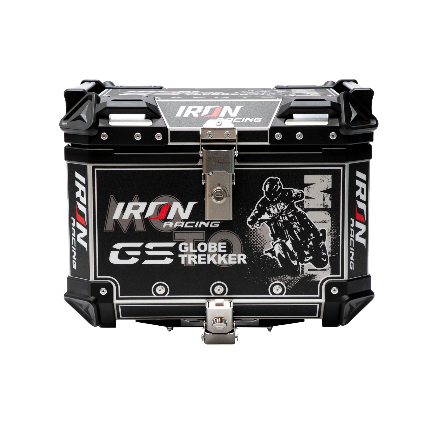 Maletero De Aluminio de Lujo Cool Black | 45 Litros