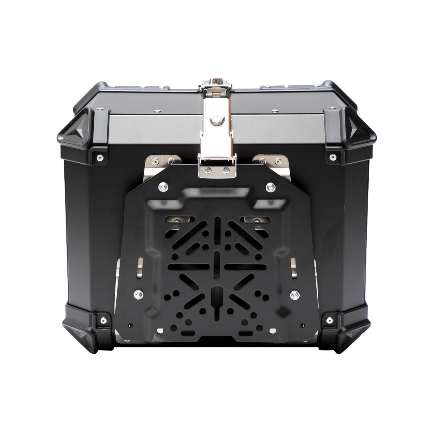 Maletero De Aluminio de Lujo Adventure Black | 45 Litros