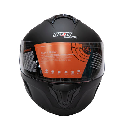 Casco Integral WLT-111 Con Aleron Sport Color Negro Mate