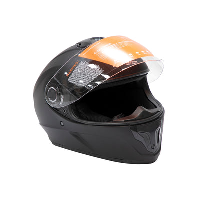Casco Integral WLT-111 Con Aleron Sport Color Negro Mate