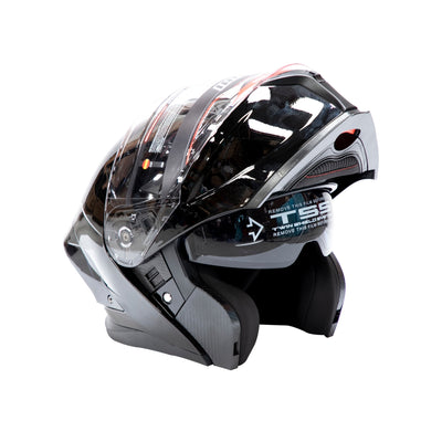 Casco Abatible IR-195 Luchador Doble Propósito Negro
