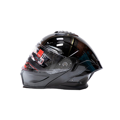 Casco Abatible IR-195 Luchador Doble Propósito Negro