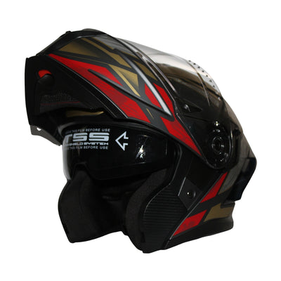 Casco Abatible AMT 903 Tretech Rojo Iron Racing_001