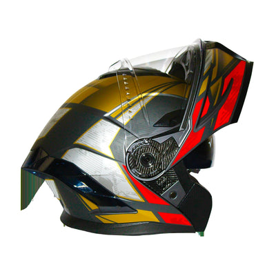 Casco Abatible AMT 903 Tretech Rojo Iron Racing_002