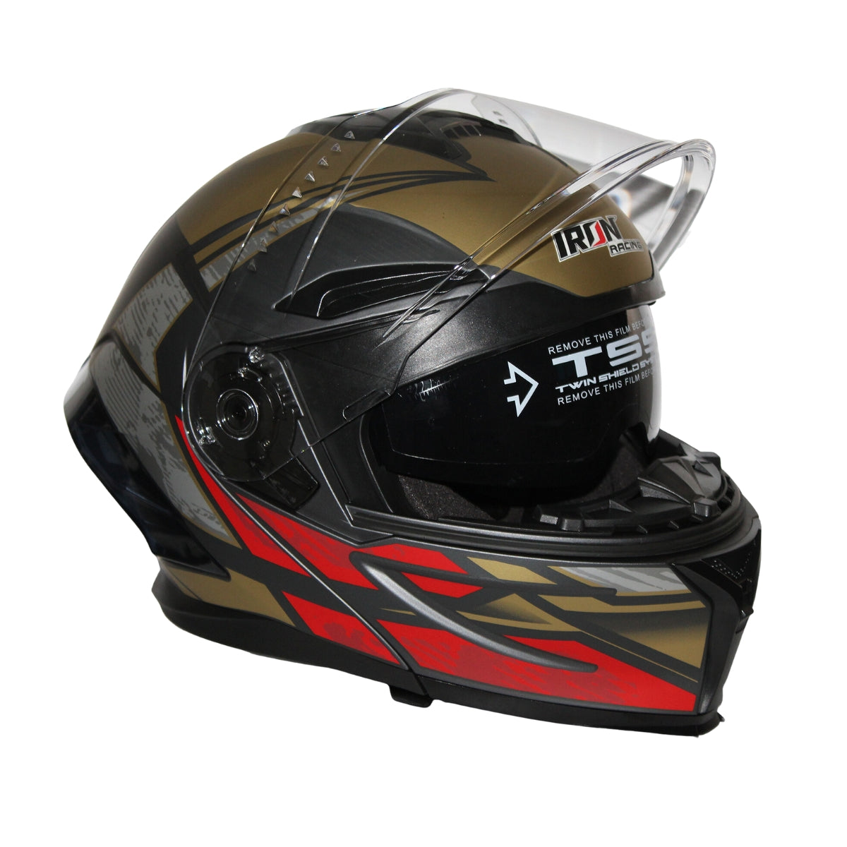 Casco Abatible AMT 903 Tretech Rojo Iron Racing_003