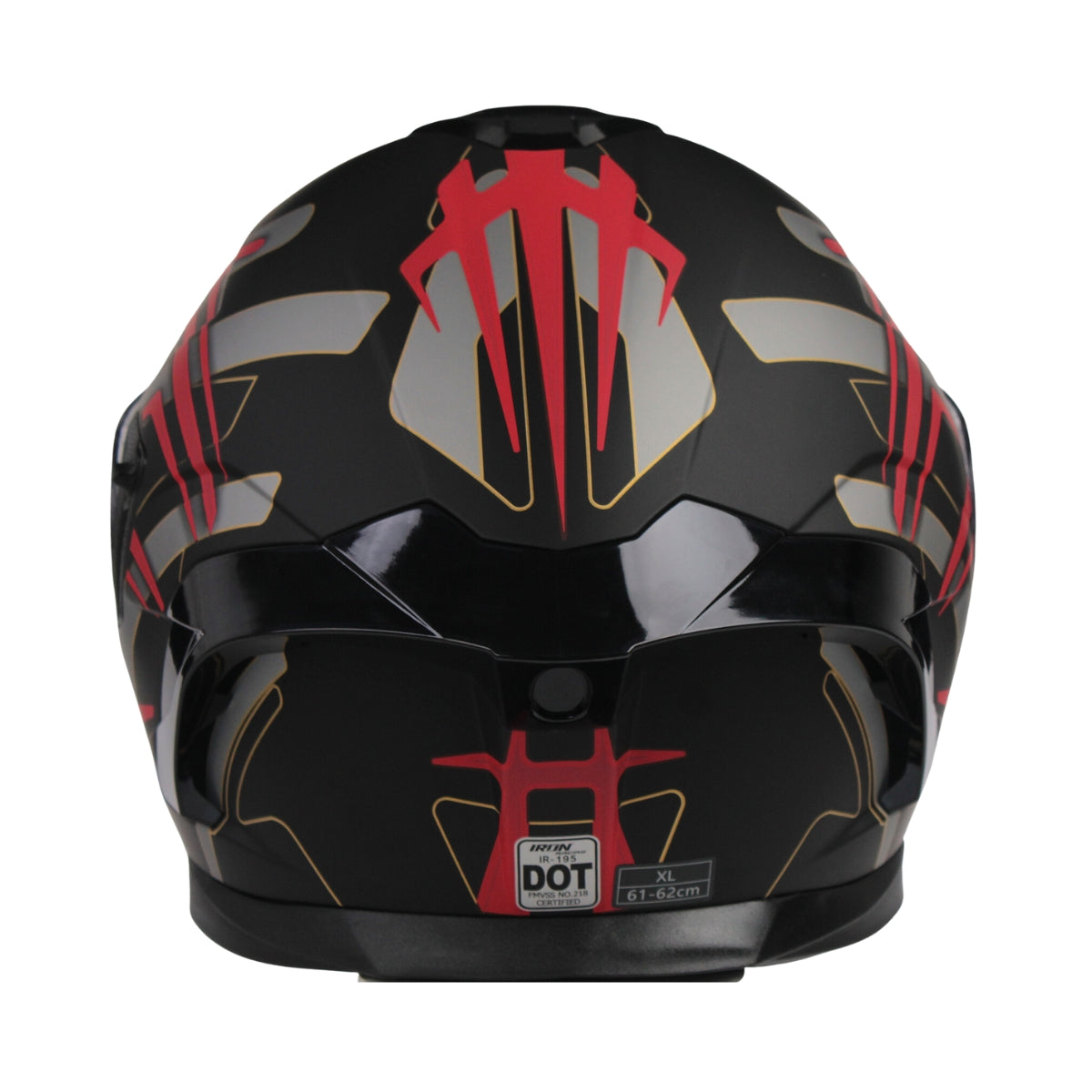 Casco Abatible Doble Propósito Ember Rojo Iron Racing_002