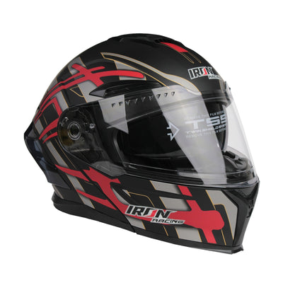 Casco Abatible Doble Propósito Ember Rojo Iron Racing_004