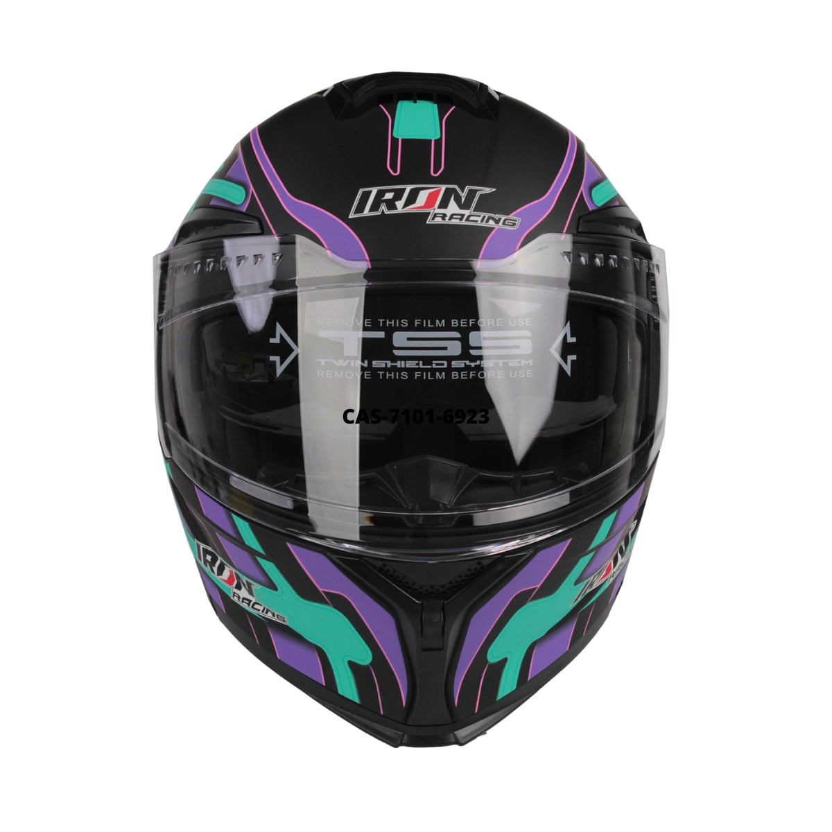 Casco Abatible Doble Proposito Ember Violeta Iron Racing_001