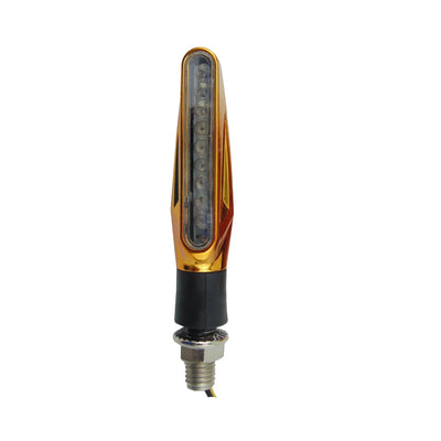 Direccional Dorado 12V 9 Led Alta Tensidad Luz Amarilla