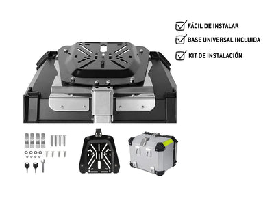 Maletero De Aluminio X Black | 65 Litros