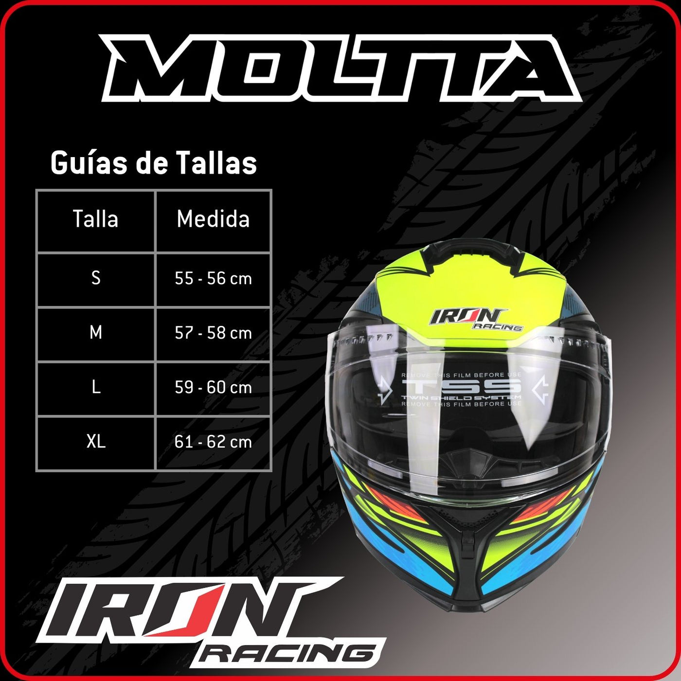 Casco Abatible AMT 903 Tretech Amarillo